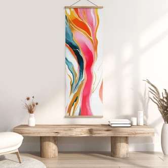 Stoffbild Bunte Marmorierung abstrakt - Gokhale - Panorama 