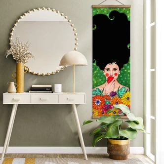 Stoffbild Hülya - Der rote Apfel - Panorama 