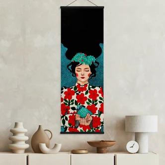 Textielposter Hülya - Bird in my Hand 