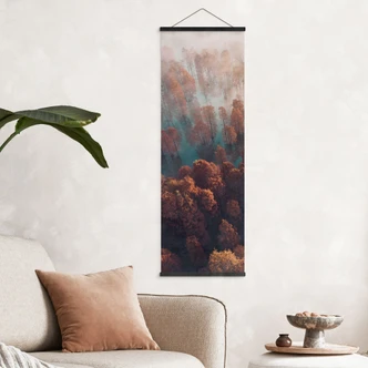 Stoffbild Herbstwald im Nebel - Ioricon - Panorama 