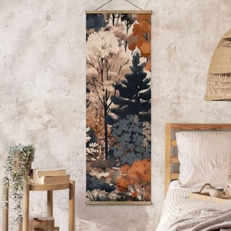 Stoffbild Bunter Herbstwald - Jaszke - Panorama 