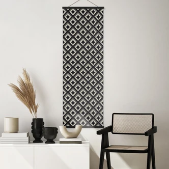 Póster de tela Adornos negro-beige - Treechild - Panorama 