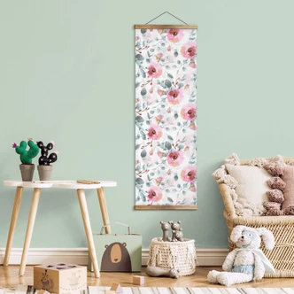 UN Designs Textil poster - Eukalyptusgrenar - Panorama 