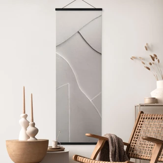 Stoffbild Abstrakte Strukturen in sanftem Beige - Böhmer - Panorama 