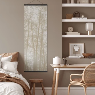 Textile poster Silent winter forest - Böhmer - Panorama 