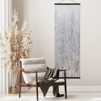 Textielposter berkenbos in winter - EMELIEmaria - Panorama Textielposter berkenbos in winter - EMELIEmaria - Panorama