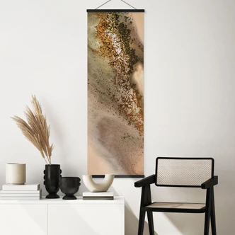Tekstil plakat Jordens farver: Flydende komposition - Meikle 