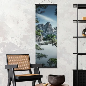 Stoffbild Kiefernwald im Huang Shan Gebirge - NingYun Ye 