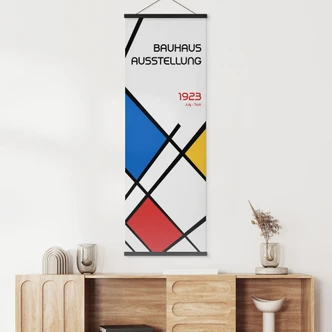 Stoffbild Retro Bauhaus Ausstellung 1923 - Retrodrome - Panorama 