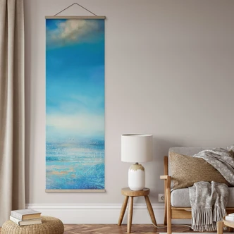 Póster de tela Endless expanse in blue - Schmucker - Panorama 