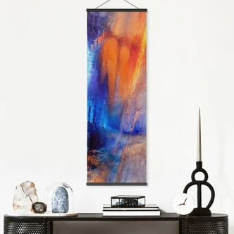 Obraz tkaniny Kontrast lodu i żaru - Schmucker - Panorama Obraz tkaniny Kontrast lodu i żaru - Schmucker - Panorama