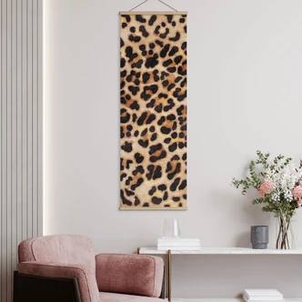 Stoffbild Wilder Leopard - Animal Print - Tunaboylu - Panorama 