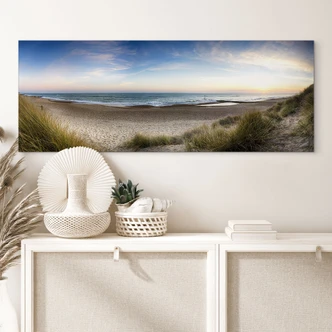 Wandbild Strandpanorama - Panorama - Alu-Dibond 