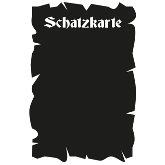 Tafelfolie Schatzkarte 