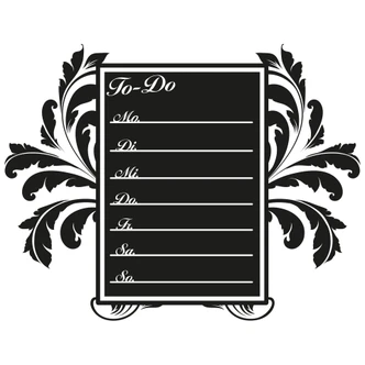 Adesivo lavagnetta Agenda 3 - 80x62 cm 
