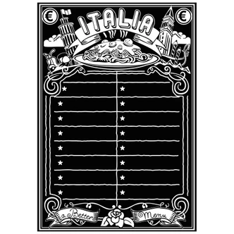 Tafelfolie Speisekarte 