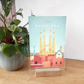 Tischaufsteller Rivers - Barcelona 