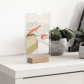 Tischaufsteller Nope - Weckeranzeige am Morgen - Dekel 