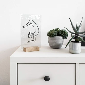 Decoro acrilico + supporto Yoga Skorpion  