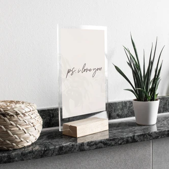 Tischaufsteller Ps. I love you 