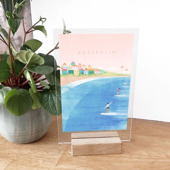 Tischaufsteller Surfen an der Küste Australiens - Rivers 