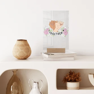 Tafelmiddenstuk Together Sisterhood Bloemenhanden 