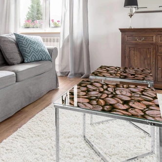 Glazen Tafelblad Koffiebonen 