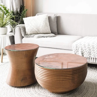 Glazen Tafelblad rond - Marble 06 