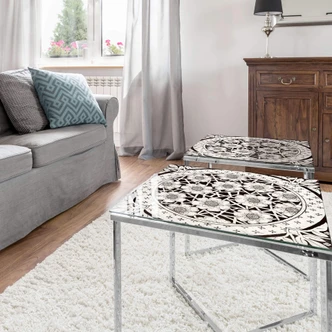 Glazen Tafelblad - Victorian Flowers 