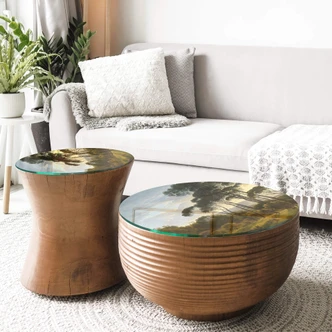 Glazen Tafelblad Voogd - Parasoldennen 