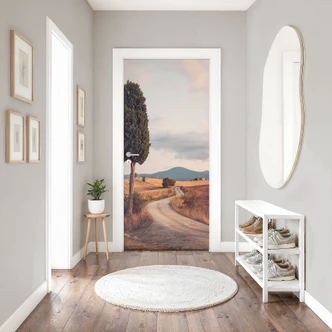 Cypress path door film - Colombo - Self-adhesive door decoration 