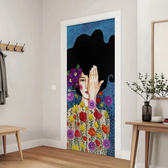 Door foil lose memories - Huelya - Self-adhesive door decoration 