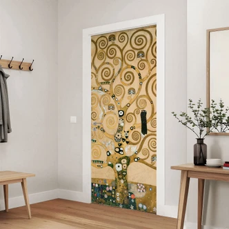 Door film The Tree of Life - Klimt - Self-adhesive door decoration Door film The Tree of Life - Klimt - Self-adhesive door decoration