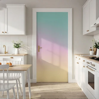 Door foil Ombre Colorful pastel sky - Self-adhesive door decoration Door foil Ombre Colorful pastel sky - Self-adhesive door decoration