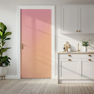 Door foil ombre raspberry ice cream - self-adhesive door decoration Door foil ombre raspberry ice cream - self-adhesive door decoration
