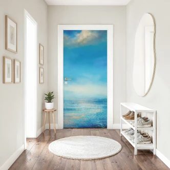 Door foil Endless expanse in blue - Schmucker Door foil Endless expanse in blue - Schmucker
