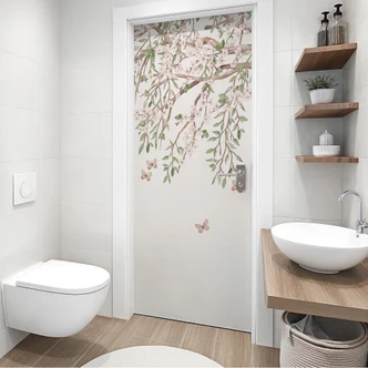 Spring blossom magic door film - Sir Edward - Self-adhesive door decoration Spring blossom magic door film - Sir Edward - Self-adhesive door decoration