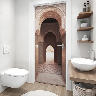 Door foil Oriental gate with mosaics - Sisi & Seb - Self-adhesive door decoration Door foil Oriental gate with mosaics - Sisi & Seb - Self-adhesive door decoration