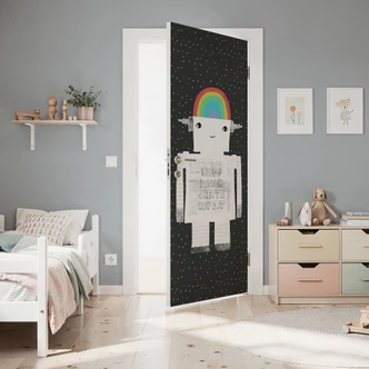 Door foil rainbow robot Sleep Laugh Create - Treechild Door foil rainbow robot Sleep Laugh Create - Treechild