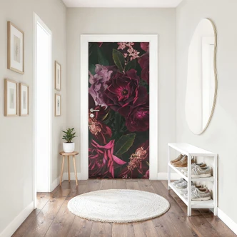 Fleur de Paris door film - UN Designs - Self-adhesive door decoration Fleur de Paris door film - UN Designs - Self-adhesive door decoration