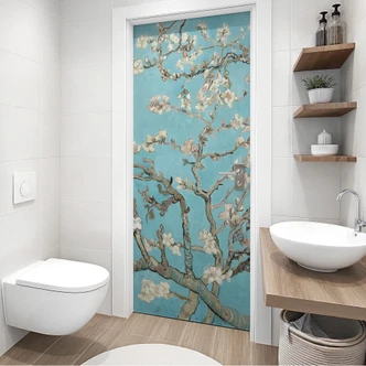 Almond blossom door foil - van Gogh - Self-adhesive door decoration Almond blossom door foil - van Gogh - Self-adhesive door decoration