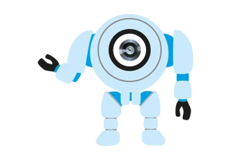 Wandtattoo Türspion Robot 01 