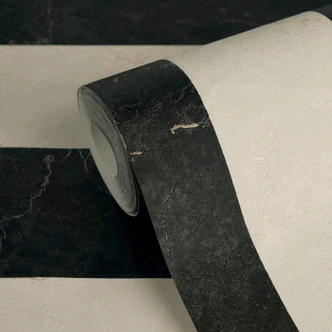 Versace non-woven wallpaper Greek meander graphic black white gray marble look modern 