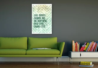Wandbild Live Simply 