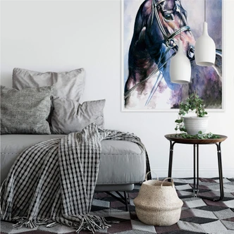 Wallprint W - Aquarell eines Pferdes 