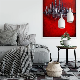 Wallprint - Fedrau - Rot 