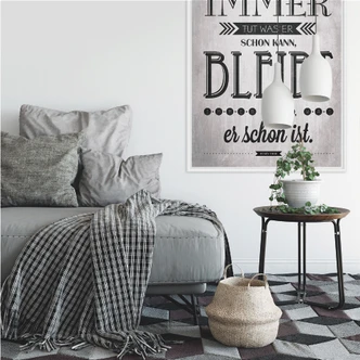 Wallprint - Wer immer tut was er schon kann 