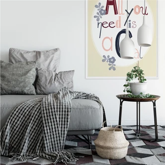 Wallprint Loske - All you need is a Cat 