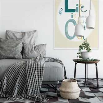 Wallprint Loske - Life is better with a Cat 