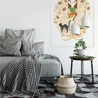 Wallprint Loske - Cat Lover 